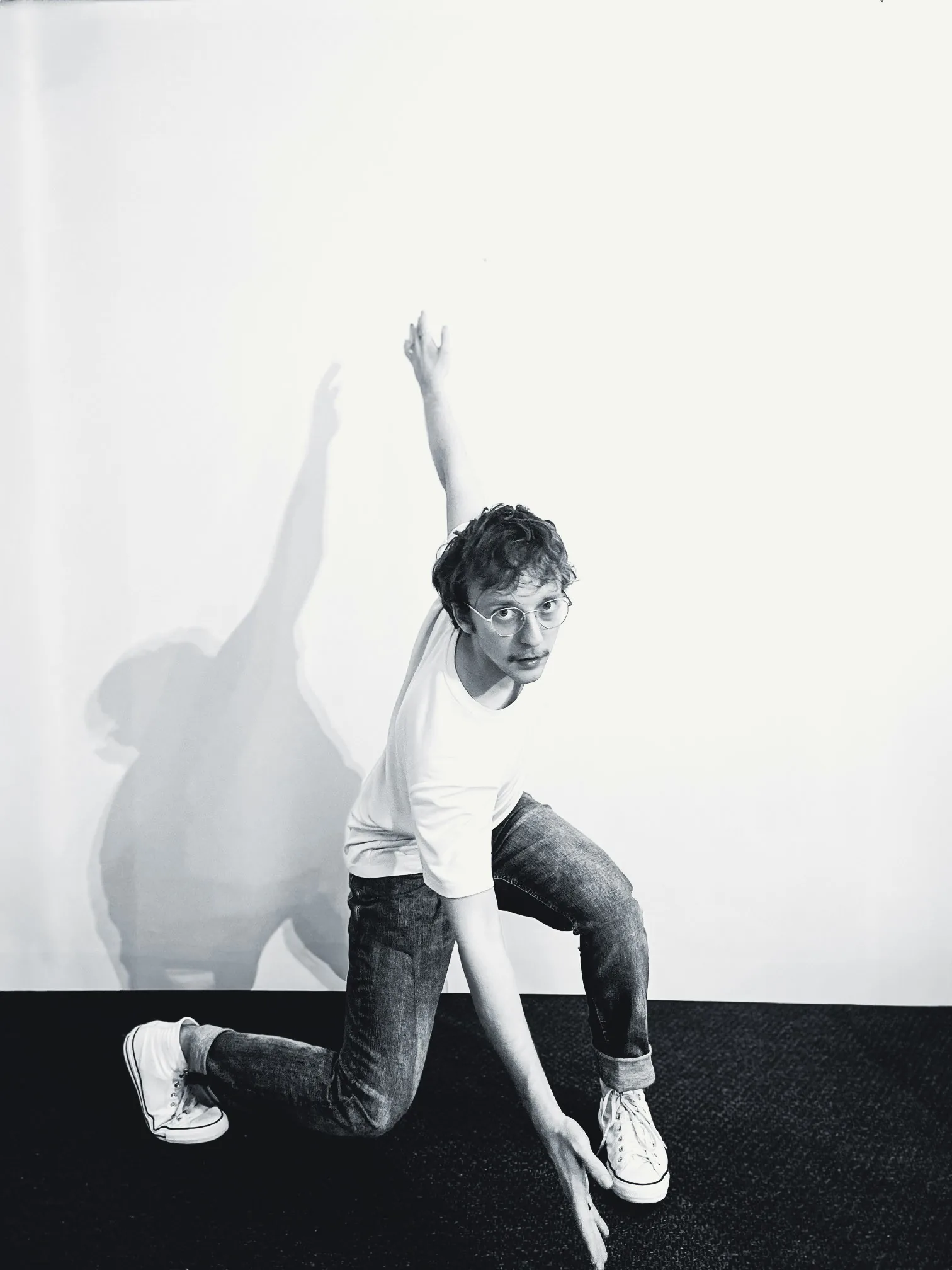 Valentin Reuiller en mouvement dans un studio d’Amplitude Danse